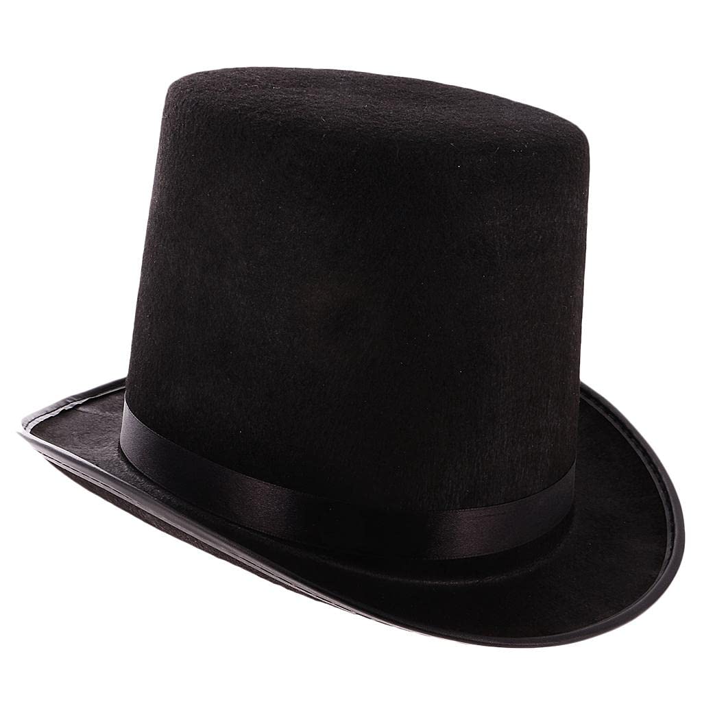 Whitleys Magician Black Hat Halloween Hat Jazz Hat Black