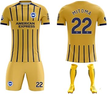 三笘薫 直筆サイン入り ブライトン22/23アウェイユニフォーム 特製