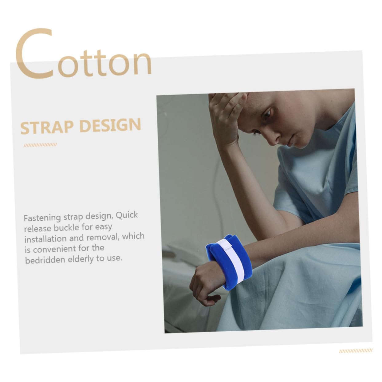 Beavorty Limb Holders 4pcs Straps Medical Belt Wrist Anklet Fixation Straps Comfortable Reusable