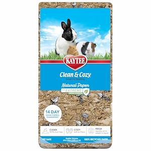 Kaytee Clean & Cozy Natural Paper with Extreme Odor Control Bedding, Made with 100% Recycled Paper