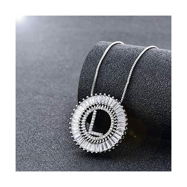 HOTIE-Silver-Plated-A-Z-Alphabet-Pendant-Letter-Initial-Necklace-for-Women HOTIE Silver Plated A-Z Alphabet Pendant Letter Initial Necklace for Women