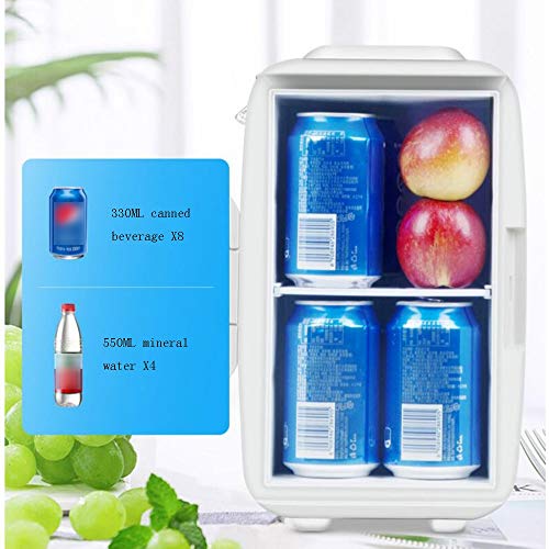 Xyanzi Mini Fridge Car Small Refrigerator,6L Mini Drink Fridge Portable