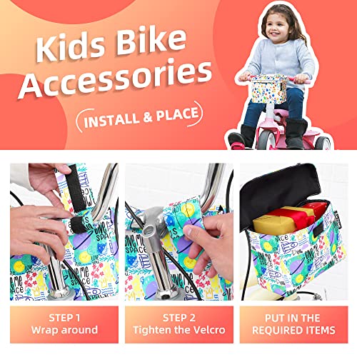 Girls Bike Basket, Childrens Front Bike Decoration