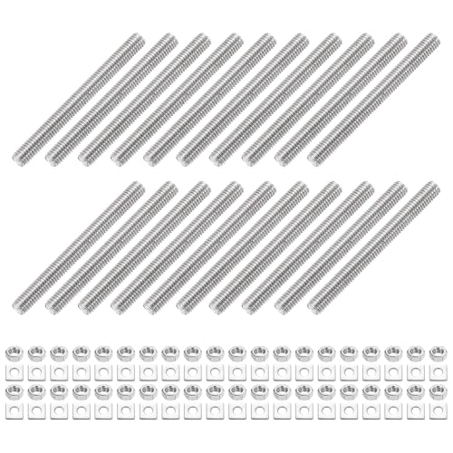 uxcell 20 S˂bh M5-0.8 ˂sb` 50mm XeXX`[ Ep S˂X^bh ibgƃbV[t NvAnK[AU{gp