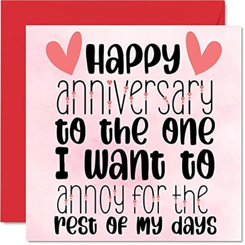 Funny Anniversary Card for Him or Her Cover