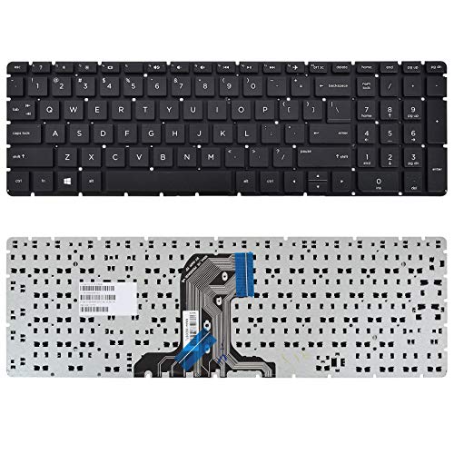 SUNMALL Replacement Keyboard Compatible with HP 15-AC 15-AF 15-AY 15-BA 15-BG 15-BN 17-X 17-Y 250 G4 255 G4 256 G4 250 G5 255 G5 Black No Frame US Layout