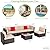 Vongrasig 7 Pieces Patio Furniture Sets, Outdoor Modular Sectional Sofa Patio Conversation Set PE Rattan Wicker Sectional Couch with Cushion, Glass Table for Patio, Garden, Poolside, Beige
