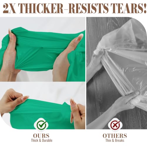 Image of Disposable Tablecloth Roll, 54In x 300Ft Plastic Table Cloth Disposable