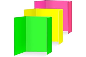 Neon Trifold Poster Boards for Eye-Catching Displays