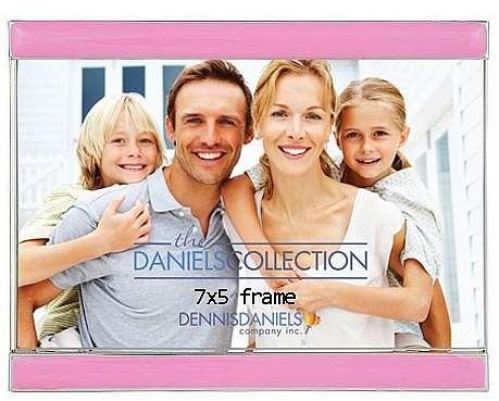 Rosy-Pink enamel silver LETTERBOX design by Dennis Daniels - 5x7