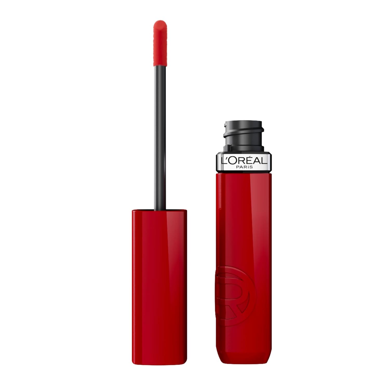 L’Oreal Paris Infallible Lacque Resistance Liquid Lipstick, 16HR Long Lasting Lip Makeup with Lacquer-Like Shine and Zero Transfer, 420, Le Rouge Paris L’Oreal Paris Infallible Lacque Resistance Liquid Lipstick, 16HR Long Lasting Lip Makeup with Lacquer-Like Shine and Zero Transfer, 420, Le Rouge Paris