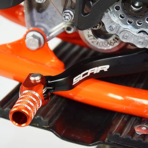 SCAR Schalthebel Ganghebel kompatibel mit KTM SX EXC TPI 85 125 150 17-23 - Orange