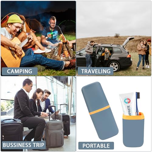 Travel Toothbrush Cup Case Portable PP Seal Tooth Brush Holders Cover White - Bild 26 von 29