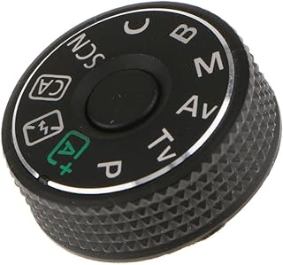 MOOKEENONE Mode Dial Plate Interface Cap Button Replacement Part for Canon EOS 70D Camera Repair 25*15mm Accessories