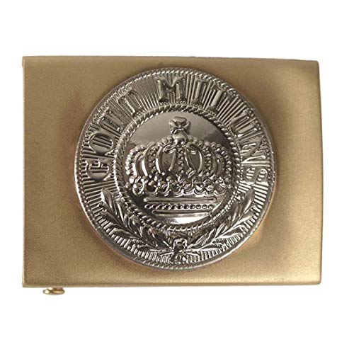 Koppel-Schloss mit Schriftzug \" GOTT MIT UNS \" (Repro) Preussen/Messing Koppel-Schloss mit Schriftzug \" GOTT MIT UNS \" (Repro) Preussen/Messing