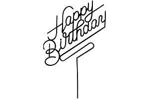 Elegant Birthday Cake Topper for Joyous Celebrations