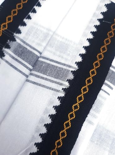 Image of Handloom Pure Cotton Traditional God Towel | Gamcha /Angocha Towel | Fast Absorbing Bath Towels for Men, Women & Kids | Perfect for Everyday Use |Pack of 4 | Size 76 x 178 cm | White