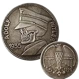 1 Historical 5 Reichsmark Silver Nazi Era Coin Deutsches Reich Mark German Empire
