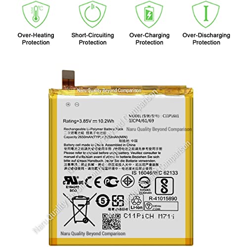 Image of Original Mobile Phone C11P1601 Battery for Asus Zenfone3 Zenfone 3, ZE520KL, Z017DA Zenfone Live ZB501KL A007 (2650mAh)
