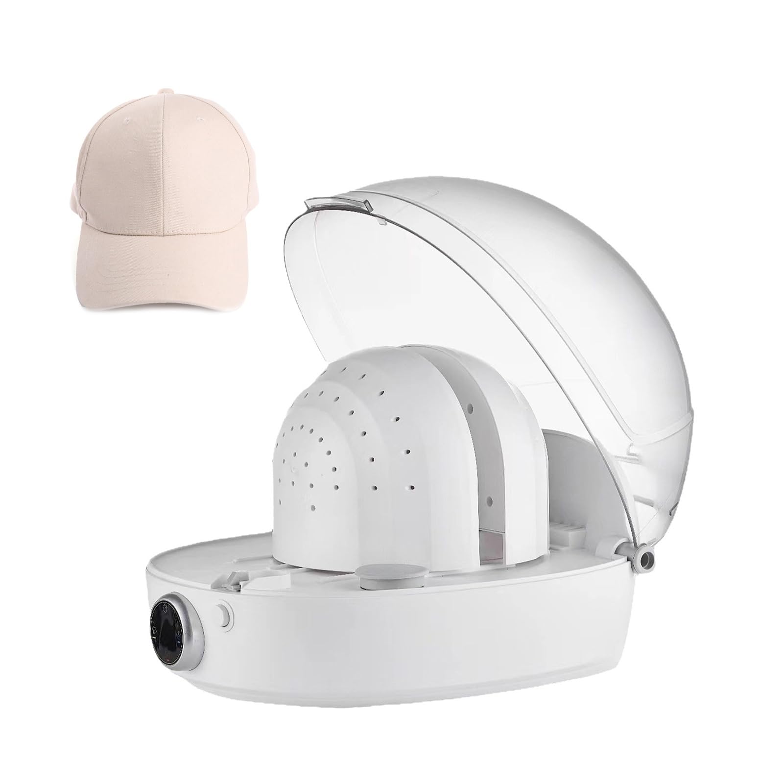 Limpiador y Secador Sombreros para Gorras Béisbol Pescador y Fieltro 4 Modos Planchado y Modelado 82 Boquillas 300ml 1000W Operación Automática Eficiente