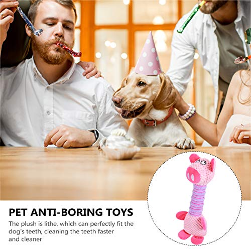 POPETPOP Cão Mastigar Brinquedos Interativos Brinquedos Do Cão de Pelúcia Em Forma de Porco Brinqued