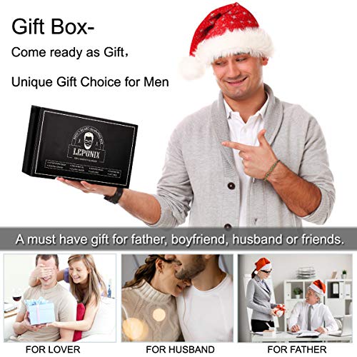 Shaving Kit for Men, Includes Sandalwood Shaving Cream, Mens After Shave Balm, Pre-Shave Oil,Shaving Brush and Bowl, Beard Bib, Aftershave Gift Set for Men Boyfriend Stocking Fillers - Image 8