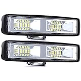 X-STYLE LEDワークライト 20W バイクフォグランプ 作業灯 12V 24V兼用 スポットランプ 車外灯 農業機械 現場作業 船舶 倉庫作業 汎用 照明 スポットライト ホワイト (2個)