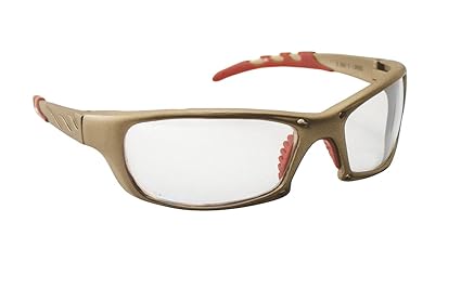 542-0110 GTR Eyewear with Clamshell, Clear Lens/Gold Frame