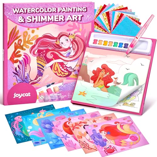 JoyCat Libri da colorare con acqua, Attività artistiche e creative, Arte senza disordine per bambini 4-8 anni, Kit e forniture creative, Attività fai-da-te, Regali per ragazze e ragazzi