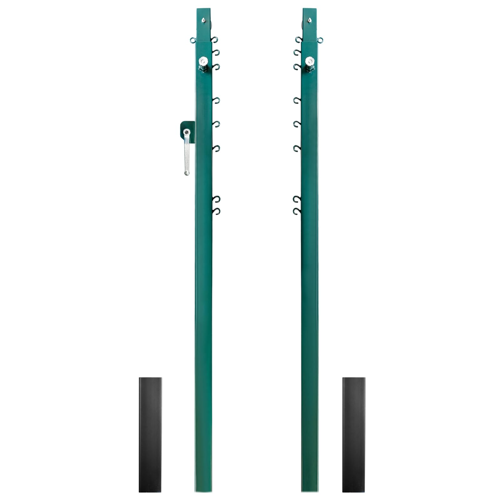 Aoneky Replacement Square Adjustable Volleyball Post, Ground Sleeves Included