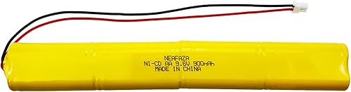 Miniatura 5 de BBAT0043A Ni-Cd 9.6V 900mAh Luz de emergencia Batería compatible con ELBB003 ELB-B003 ELB-B004 ELBB004 OSI OSA228 DANTONA CUSTOM-306-U BBAT0044A