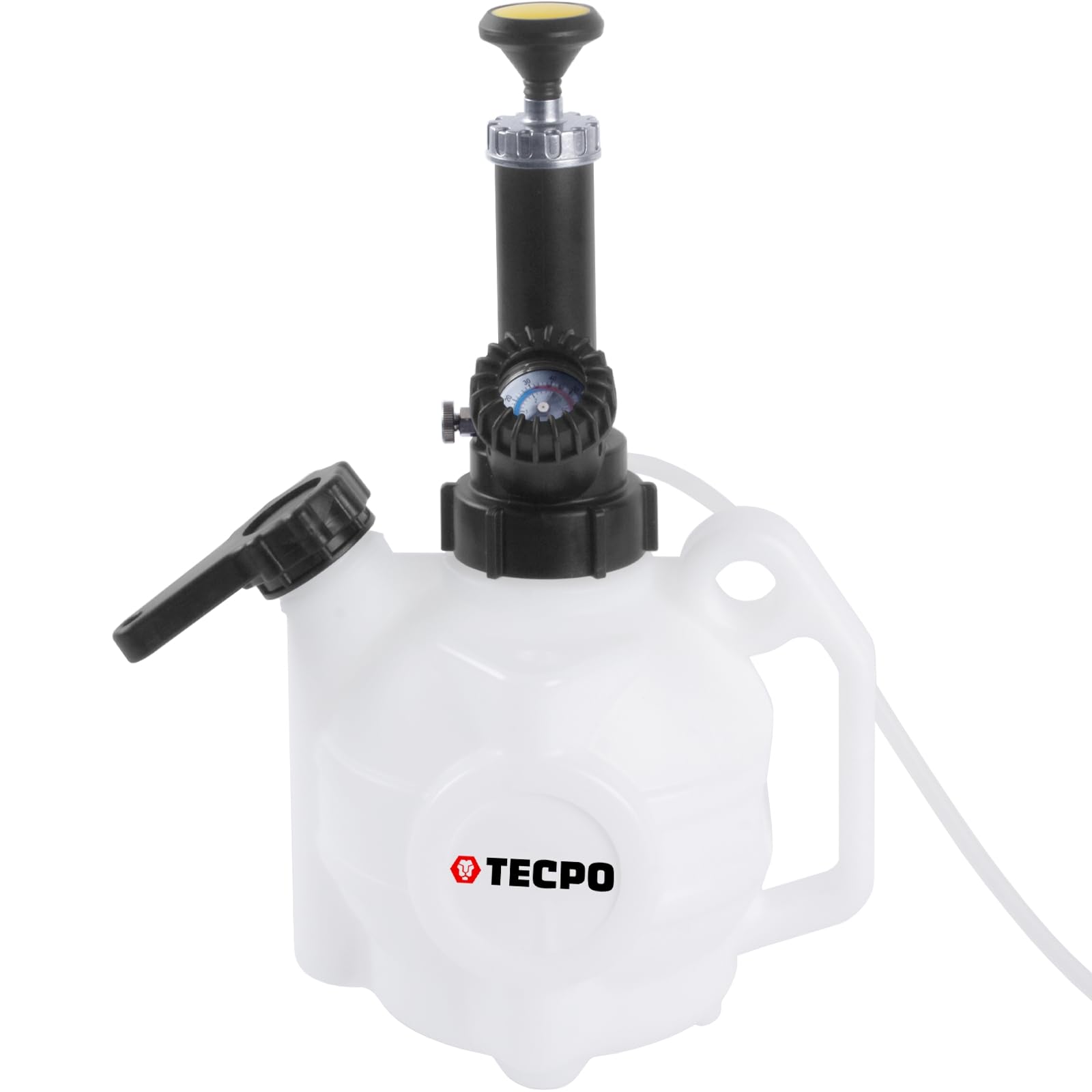 Dispositivo di sfiato dei freni, 4 l + 1 l + inserto per carrello da officina, DIN 4,75 mm (3/16")