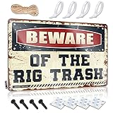 Photo Gallery cakjuice divertente cartello in metallo vintage beware of the rig trash tin sign regalo per il bagno decorazioni per camper per interni (dimensioni : 20 x 30 cm) Photo Gallery cakjuice divertente cartello in metallo vintage beware of the rig trash tin sign regalo per il bagno decorazioni per camper per interni (dimensioni : 20 x 30 cm)