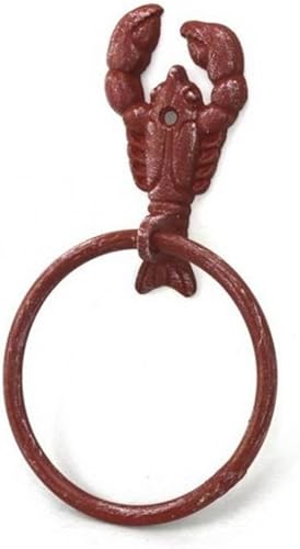 Miniatura 76 de Toallero de hierro fundido de plata antigua de 8.5 pulgadas - Decoración de conchas marinas - Decoración del hogar del mar Plata,Hierro fundido,Azul