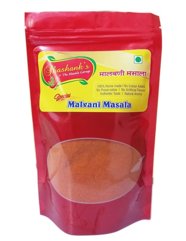 Shashank Masala Garage, Special Malvani Masala, Spices, Konkani Coastal Recipe, Tasty Premium Blend of 30 spices from Konkan, Zip Lock Pack 250grams, Pack of 1