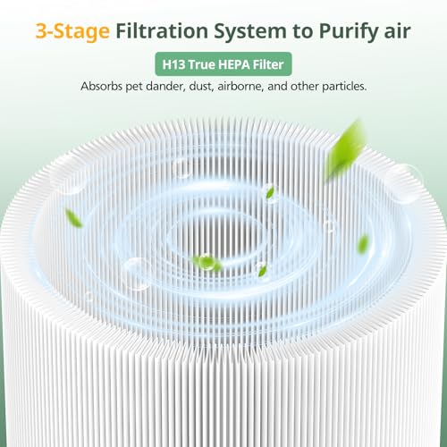 2 Pack 411i & 411a Max Replacement Filter Compatible with Blue Pure 411i & 411a Max Air Purifiers, HEPA & Activated Carbon Filter, Blue Pu-re 411i Max Filter