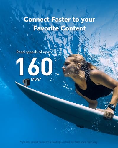 Image of Lexar 256GB Blue Micro SD Card Up to 160MB /s, microSDXC UHS-I Memory Card with SD Adapter, C10, U3, A2, V30, Full HD, 4K UHD, High Speed TF Card