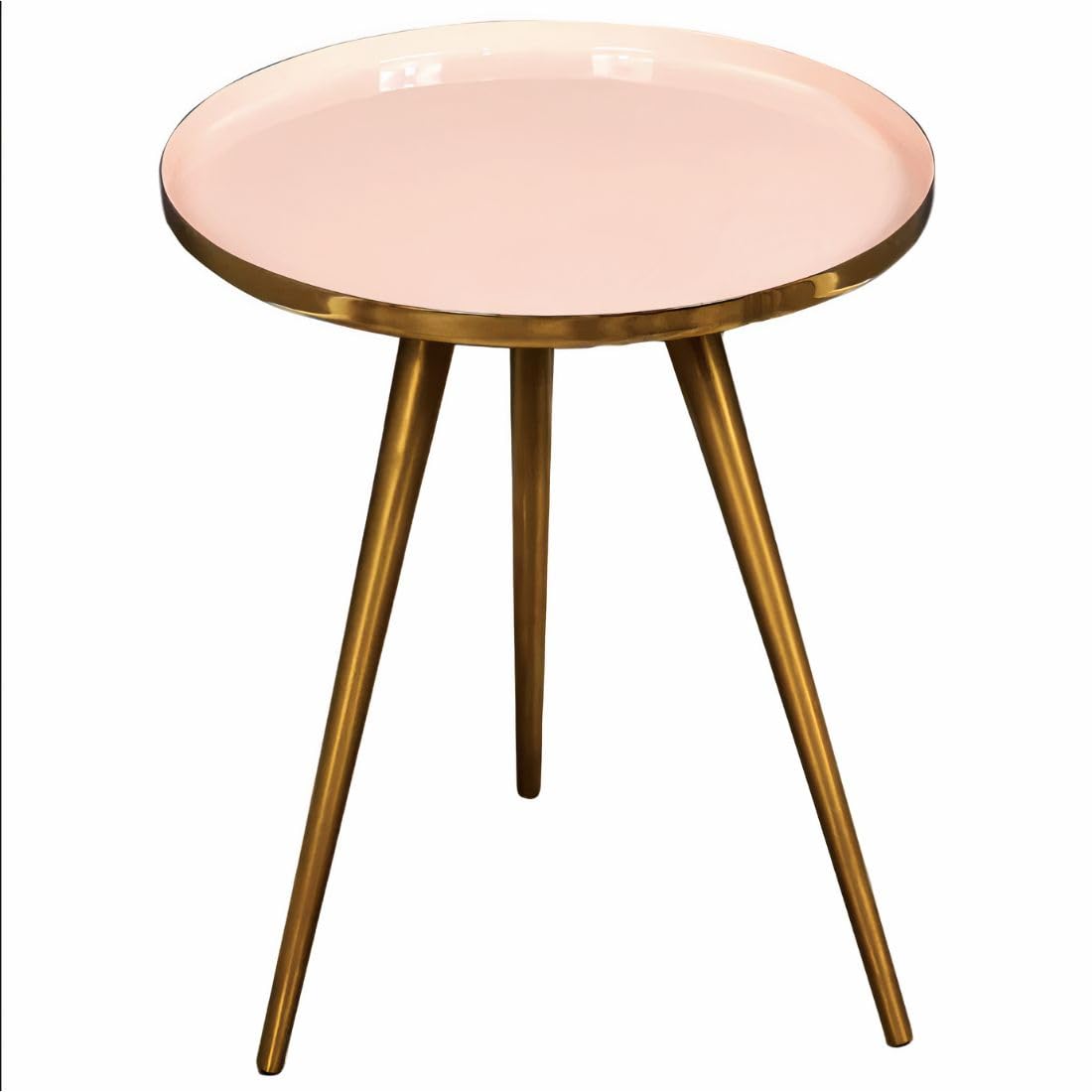 THE INSIDE PROJECT Brass Golden Horizon Blush Pink Tables