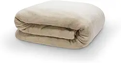 Cobertor Velour 300G M2 Solteiro 150X220 – Bege