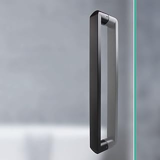 Shower Door Handle Sets,Stainless Steel Bathroom Shower Room Glass Door Handles/Push-Pull Door Handle Hole Center Spacing 300Mm/400Mm/500Mm/600Mm/1000Mm (600mm)