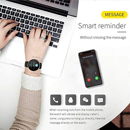 Multifuncional Reloj Redondo Inteligente,Pulsera de Fitness ...