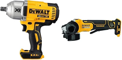DEWALT 20V MAX XR Llave de impacto de alto par de 12 pulgada, inalámbrica, yunque de retención, solo herramienta (DCF899B) Herramienta de amoladora