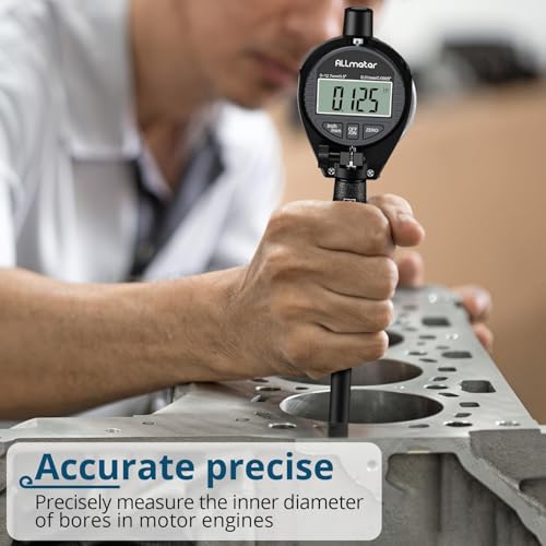 ALLmeter Digital Dial Bore Gauge Set Range 50-160mm Dial Gauge 0.01mm Dial Indicator Internal Measure Cylinder Tool with Measuring Rod,12 Different Standard Probes for Deep Engine Cylinder 7 ALLmeter Digital Dial Bore Gauge Set Range 50-160mm Dial Gauge 0.01mm Dial Indicator Internal Measure Cylinder Tool with Measuring Rod,12 Different Standard Probes for Deep Engine Cylinder - Image 7