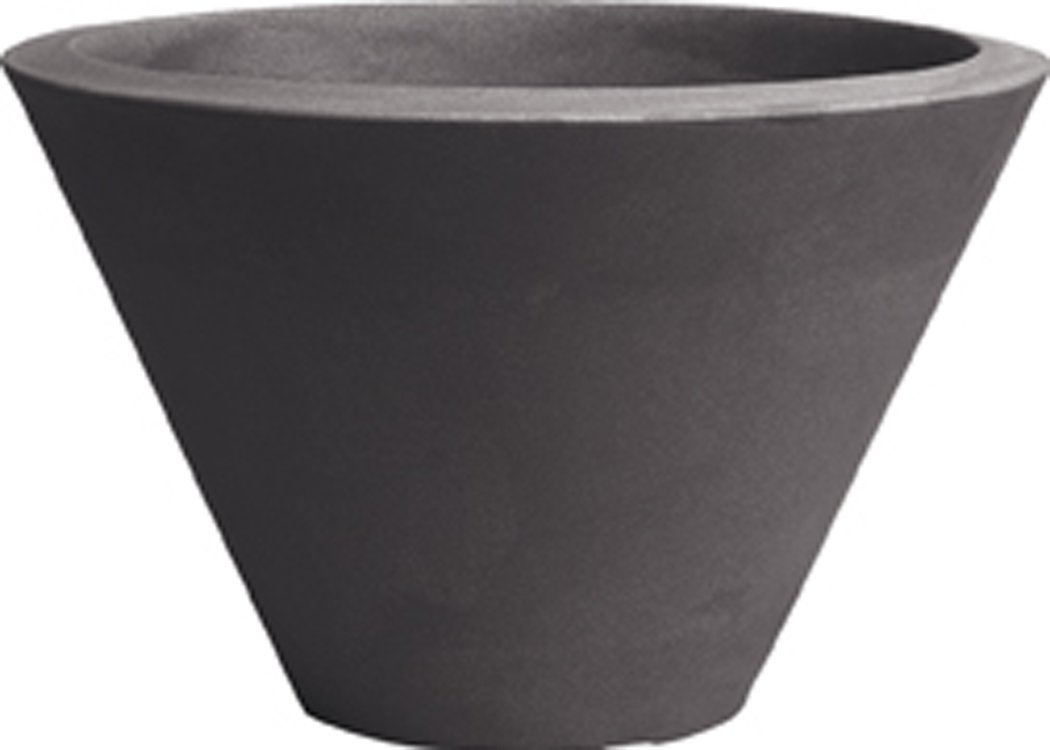 VASO RESINA CHIRON DIAMETRO 60 ALTEZZA 36 CENERE
