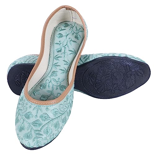 Image of DFR Women's Embroidered Mojari Punjabi Jutti Juti Shoe