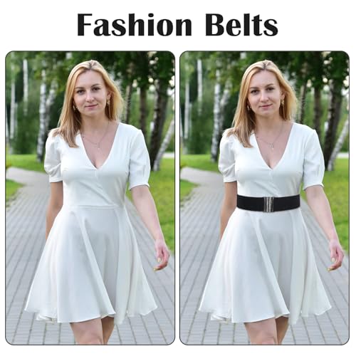 Wide Elastic Belts For Women Black Vintage Stretch Cinch Waist Belt Stretchy Women's Wide Elastic Belt For Dresses4