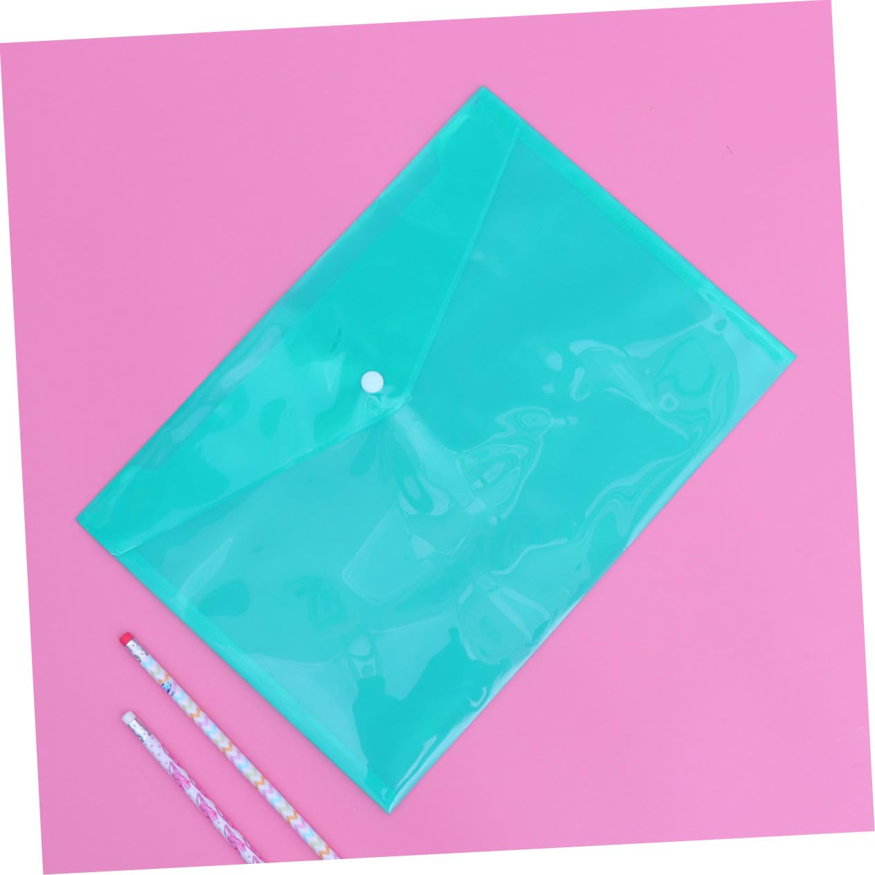 12pezzi Cartellina Portadocumenti in Plastica Pp Bottone Borsa Porta Documenti Organizer Per Casa Ufficio Scuola
