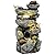 Autodaya 31.5" H Multi-Tier Rock Outdoor Water Fountain with LED Lights and Pump, Garden Fountain Waterfall for Patio, Porch, or Yard