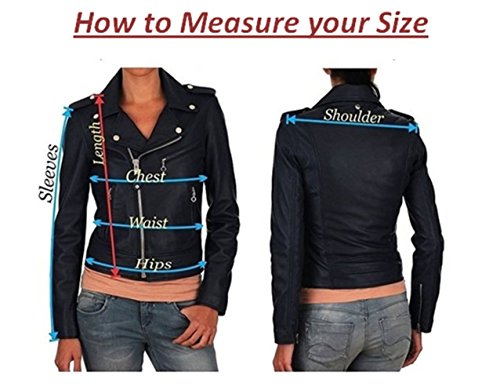 Benjer Skins Women's Leather Jacket Motorcycle Racing Cafe Racer Biker Jacket Black3