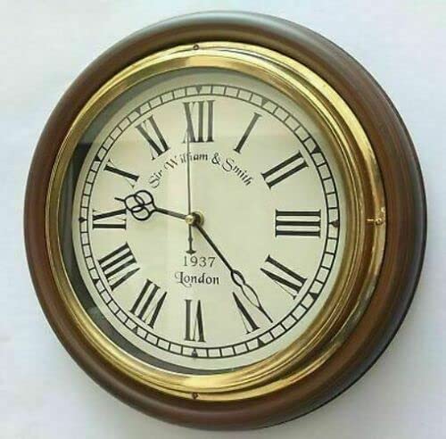 16 Inch Wooden Wall Clock with Roman Numeral Dial | Best for Gift Purpose-image-44